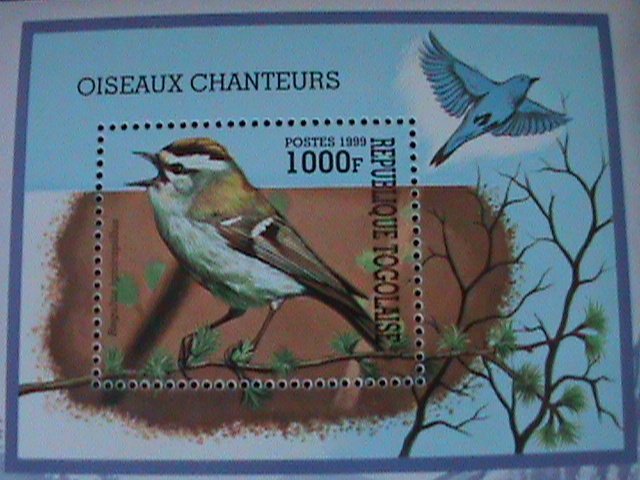 ​TOGO-1999- LOVELY BEAUTIFUL BIRDS-S/S MNH VF HARD TO FIND LAST ONE
