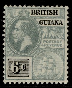 BRITISH GUIANA GV SG263, 6c grey & black, M MINT.