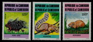 Cameroun 792-4 MNH Porcupine, Squirrel, Hedgehog