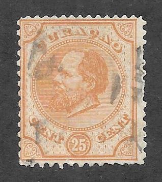 NETHERLANDS ANTILLES Scott #5 Used 25c King William IIl stamp 2019 CV $9.50