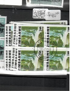 ZIMBABWE  (P2805B)    SC 424-5, 427-8  BLOCKS OF 4    VFU 