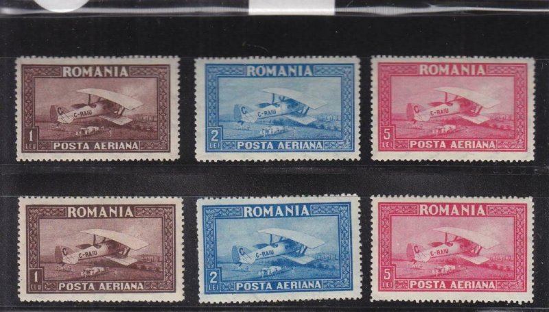 Romania: Sc #C1-C6, MH (34809)