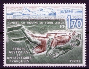 FSAT TAAF 150 MNH Scuba Diver Marine Life Polar Antarctic ZAYIX 0324S0095