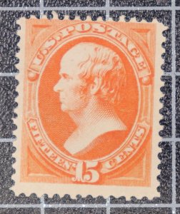 Scott 189 - 15 Cents Washington - OG MH - Nice Stamp - SCV - $180.00 