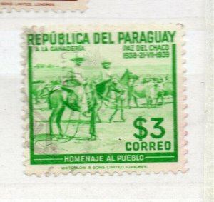 Paraguay 1940 Early Issue Fine Used $3. NW-175817