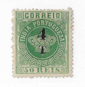 Portuguese India Sc #150 4T on 50 reis NG VF