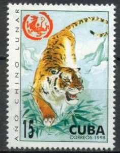 CUBA Sc# 3912  YEAR OF THE TIGER Chinese lunar calendar 1998  MNH mint