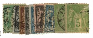 France #78,86,88,91-2,100,104-5 used