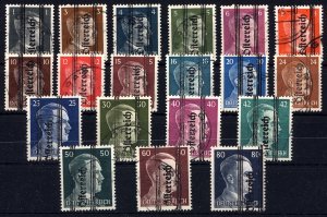 Austria 1945  Scott #405-23 used (CV 282.60)
