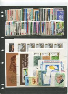 STAMP STATION PERTH St Helena # Selection of 25 Sets 72+ Stamps 1956 to 1979 MNH