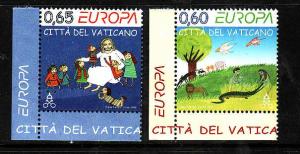 Vatican City-Sc#1439-40-unused NH set-Europa-2010-