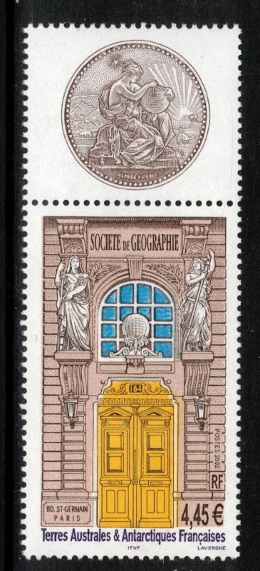 FRENCH ANTARCTIC 2002 Geographic Society Building; Scott 310, Yvert 339; MNH