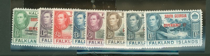 Falkland Islands/South Georgia (3L) #3L1-8  Single (Complete Set)