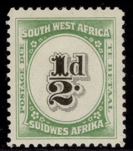 SOUTH WEST AFRICA GV SG D47, ½d black & green, M MINT.