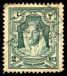 JORDAN Sc 170 USED - 1930 2m - Amir Abdullah Ibn Hussein - Perf 14