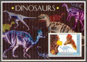 Benin 2003 Dinosaurs Minerals S/S MNH