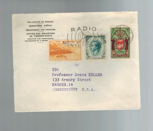 1958 Monaco Cover to USA From Post Office Emissions
