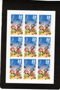 3391b Road Runner, MNH pane/9