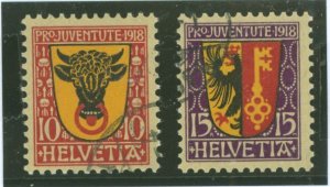 Switzerland #B10-B11  Single (Complete Set)