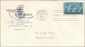 Scott 935 - 3 Cents Navy House Of Farnam FDC Typed Address Planty 935-41