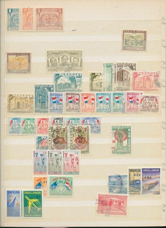 PARAGUAY OLD/Mid M&U Collection Appx 100 Items (Au14216