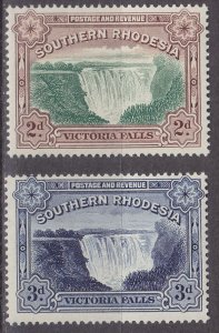 RHODESIEN RHODESIA [Southern] MiNr 0036-37 ( **/mnh ) Landschaft