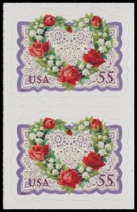 US 3275 Love 55c vert pair (2 stamps) MNH 1999