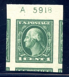 US SCOTT #408 PL# MINT-GEM-JUMBO-OG-NH GRADED 100J W/ PSE CERT