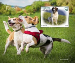 Maldives - 2019 Dog Breeds on Stamps - Stamp Souvenir Sheet - MLD190103b