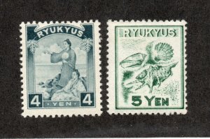 Ryukyu Islands - Sc# 12 & 136 MNH    -    Lot 0621088