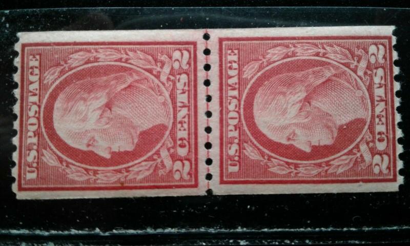  US #488 MNH line pair e195.4272