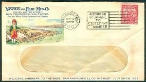 1932, “Shriners” of San Francisco colorful cover