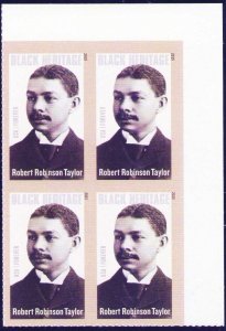 U. S. Forever  Plate Block SC 4958 Black Heritage Robert R Taylor