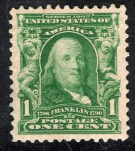 Scott #300 Mint Hinged Superb (LB 10/17)