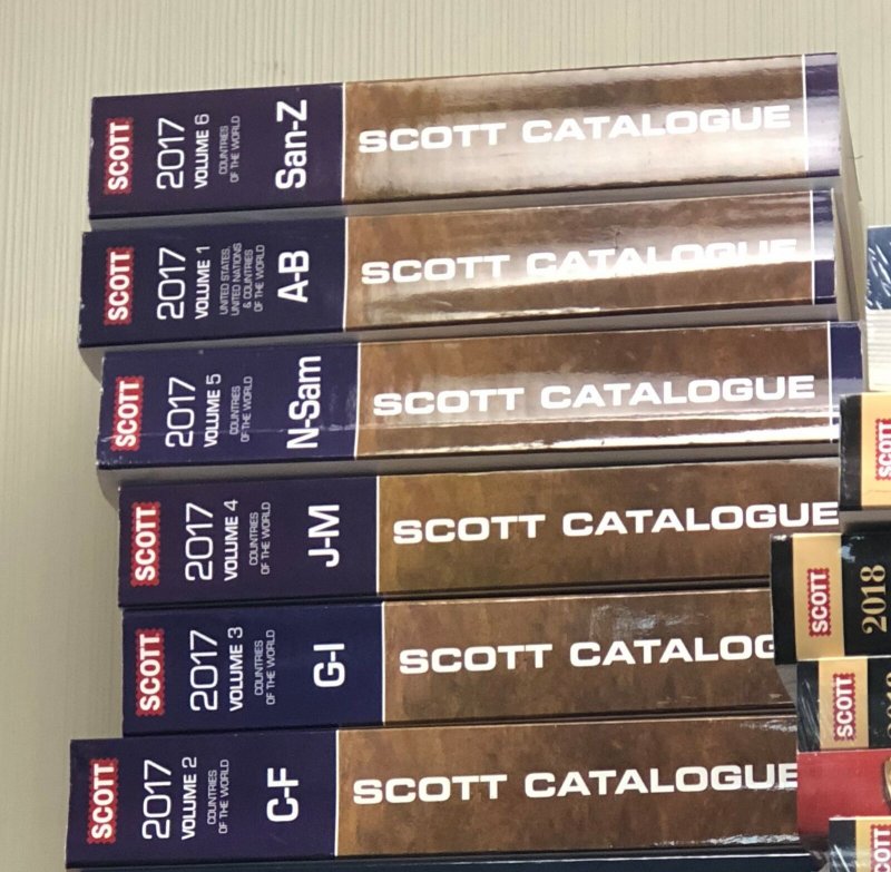 2017 SCOTT STAMP CATALOGS - VOL 1 - 6