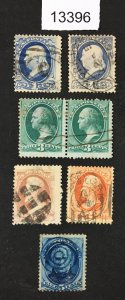 MOMEN: US STAMPS   1870-1875 USED  LOT #13396