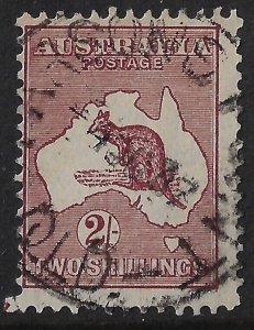 Australia sg 134, 2 shillings Roo w/ Parsons Point QLD 1937 CDS. Wmk 15,  (aa693