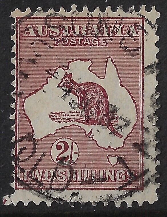 Australia sg 134, 2 shillings Roo w/ Parsons Point QLD 1937 CDS. Wmk 15,  (aa693