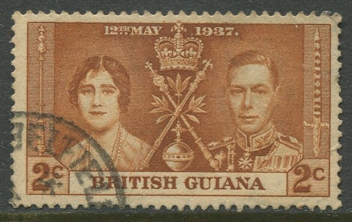 STAMP STATION PERTH British Guiana #227 Coronation Issue Used CV$0.30