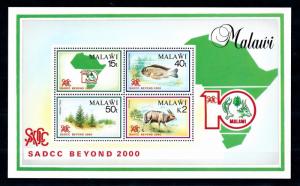 [50870] Malawi 1990 SadCC Beyond fish Trees MNH Sheet