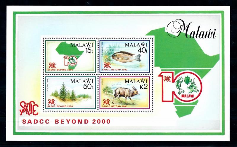 [50870] Malawi 1990 SadCC Beyond fish Trees MNH Sheet