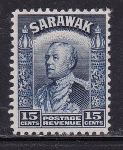 Album Treasures Sarawak Scott # 124  15c  Charles Vyner Brooke  Mint LH