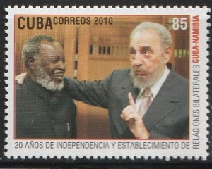 Cuba 2010 Diplomatic Relations Namibia 20th anniv MNH A1567