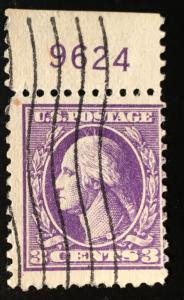 501 Washington Series, Violet, Type I, perf. 11, Vic's Stamp Stash