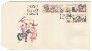 Czechoslovakia 1981 FDC Stamps Scott 2380-2382 Prague ZOO Animals Gorillas Horse