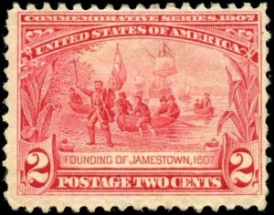 U. S. Scott #329 - MH [LA01-0015-04-02]