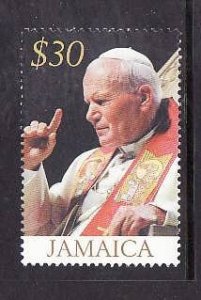 Jamaica-Sc#1024-Unused NH set-Pope John Paul II-2005-