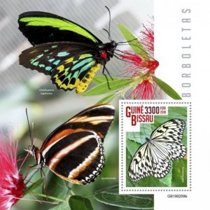 Guinea-Bissau - 2019 Butterflies - Stamp Souvenir Sheet - GB190209b