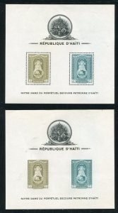 Haiti C19-C21, C19a-C21a Lady of Perpetual Help Air Mail Stamp Sheets MH 1942