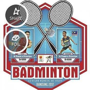 2017 S.Tome&Principe - Badminton. Michel: 7217-7218 / Bl.1292.Scott Code: 3376